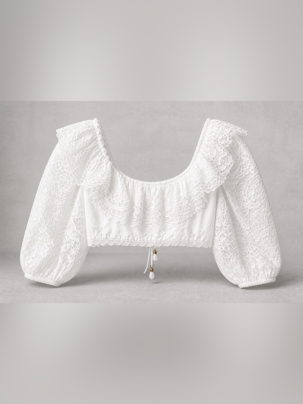 Zimmerman Lulu eyelet crop top